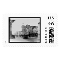 F Street in Washington, DC 1910 Stamp