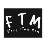 F.T.M. First Time Mom postcards