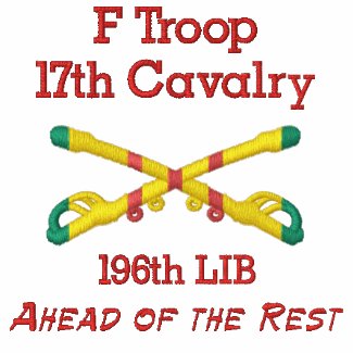 F Troop 17th Cav. 196th LIB Crossed Sabers Shirt