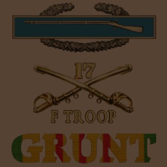 F Troop, 17th Cavalry M113 CIB Grunt Shirt shirt