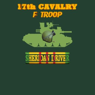 F Troop 17th Cavalry M551 Sheridan Driver Shirt shirt