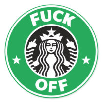 F_U_starbuckz Round Stickers
