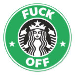 F_U_starbuckz Round Stickers