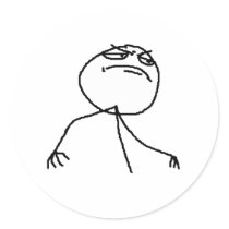 F YEA face Sticker