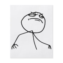 F Yea Rage Face Meme Flyer