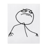 F Yea Rage Face Meme flyers