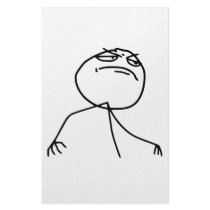 F Yea Rage Face Meme Customized Stationery