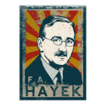 FA Hayek Poster
