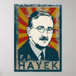 FA Hayek Poster