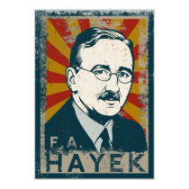 FA Hayek Poster posters