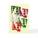 FA LA LA CHRISTMAS CARD
