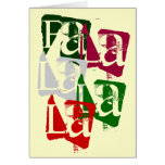 FA LA LA CHRISTMAS CARD cards