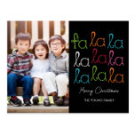 Fa La La Holiday Photo Card Postcard postcards