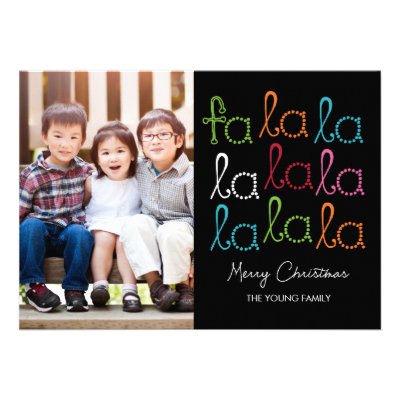 Fa La La Holiday Photo Cards