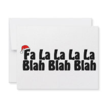 Fa La La La La Blah Blah Blah invitations by TeeZazzle Fa La La La La Blah Blah Blah invitations