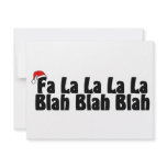 Fa La La La La Blah Blah Blah Xmas Custom Invite