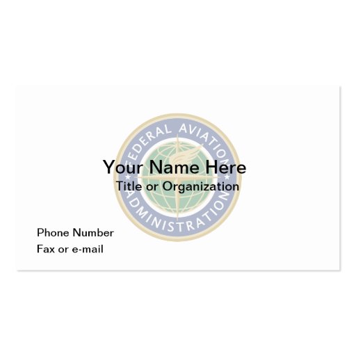 FAA Business Card