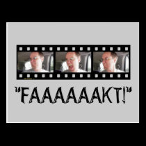 "FAAAAKT!" postcards