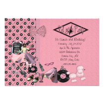 Fab 50's Party Invitations invitations