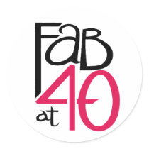 Fab at Forty Sticker
