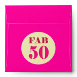 Fab Fifty 50th Birthday Envelope