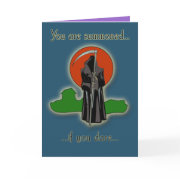 Fab YOU ARE SUMMONED Spooky Party Invitations card