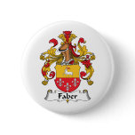 Faber Family Crest Pinback Button