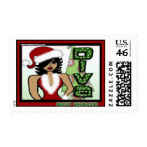 FABFUNKY DIVA CHRISTMAS postage