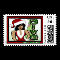 FABFUNKY DIVA CHRISTMAS postage