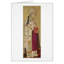 Fabian And St. Sebastian By Giovanni Di Paolo Greeting Cards