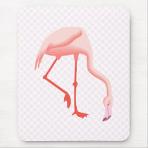 Fabio Flamingo mousepads by BisforBirds Fabio Flamingo mousepads