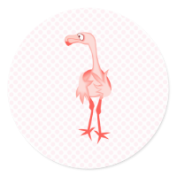 Fabiola Flamingo Sticker