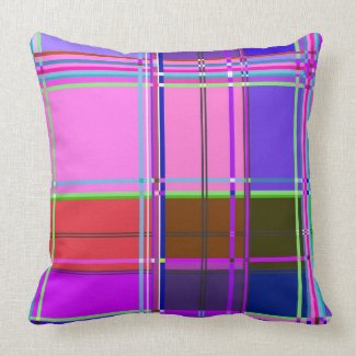 Fabric Cloth Colors Squares Pillow