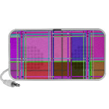 Fabric Cloth Colors Squares Travelling Speaker