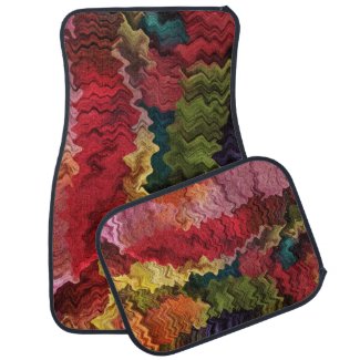 Fabric Colors Abstract Floor Mat