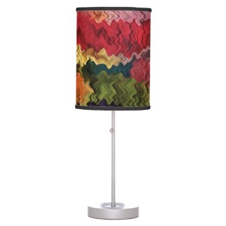Fabric Colors Abstract Table Lamps
