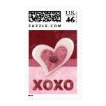Fabric Hearts, Hugs 'n Kisses Stamp
