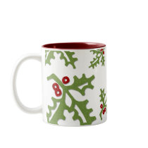 Fabric Holly Mug