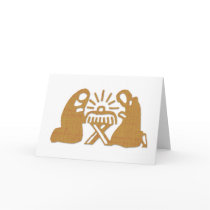 Fabric Nativity cards by litabug Fabric Nativity cards