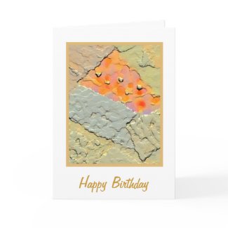 Fabric of Life Birthday Card card