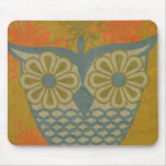 Fabric Owl Mouse Pad