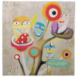 Fabric Owls 100% cotton napkins