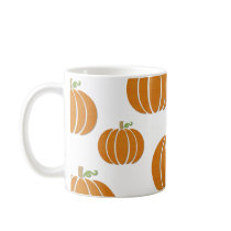 Fabric Pumpkins on a Mug by litabug Fabric Pumpkins on a Mug