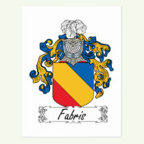 Fabris Family Crest Postcard