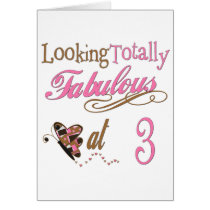 Fabulous 3 Year Old cards