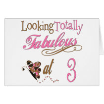 Fabulous 3 Year Old cards