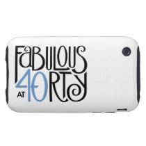 Fabulous 40 black blue iPhone 3 Tough 2