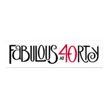 Fabulous 40 black red Long Poster posters