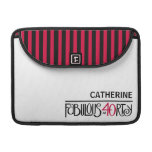 Fabulous 40 black red MacBook Pro Sleeve