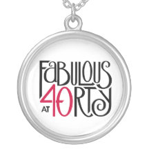 Fabulous 40 black red Round Necklace